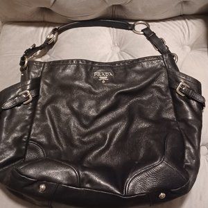 Large Prada Hobo Leather bag